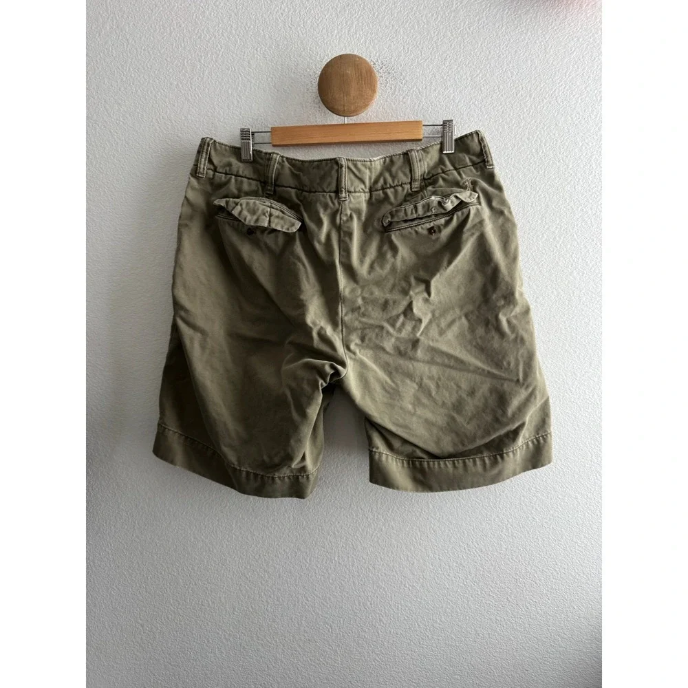 Vintage Polo Ralph Lauren Green Chino Shorts Size 36 *Flaw*